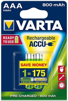 Nabíjecí baterie Varta Accu 800mAh AAA